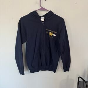 Gildan Heavy Blend Full Zip Hoodie Sweatshirt Quincy Notre Dame Youth Size Large